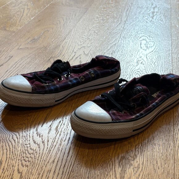 Converse All-Star Low Top Sneakers - Tartan - Size 7.5 - Picture 4 of 5